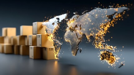 Global logistics network with international delivery
