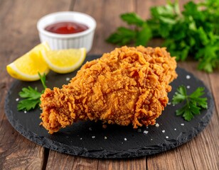 Crispy fried chicken wings