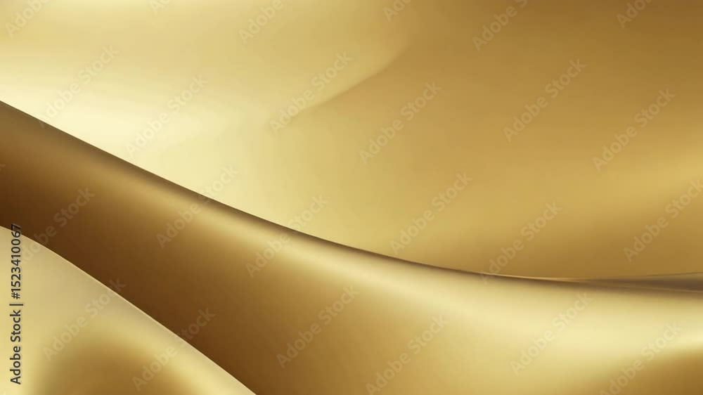 Poster elegant waves of smooth golden surface luxurious reflection of warm textures and abstract sophistica