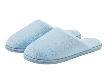 PNG Isolated Blue Slippers A Pair Of Comfort Indoor Footwear