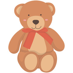 Teddy Bear Illustration. Cute teddy bear vector drawing. Set of cute Teddy Bears. Various funny characters. Valentines day, love, romance, toy, gift concept. Cartoon style.