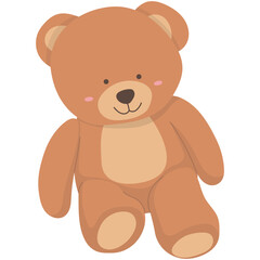 Teddy Bear Illustration. Cute teddy bear vector drawing. Set of cute Teddy Bears. Various funny characters. Valentines day, love, romance, toy, gift concept. Cartoon style.