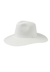 White Straw Hat Fashion Accessory Isolated On Transparent Background