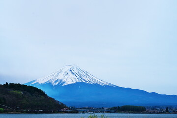 富士の裾野に広がる湖