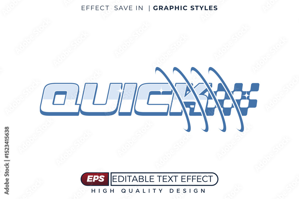 Poster editable 3d vector text effect quick with y2k rally theme