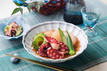 【たこと夏野菜のやわらか煮...