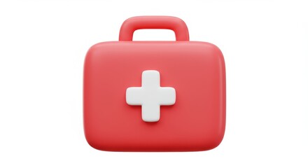 Obraz premium First aid kit cartoon illustration