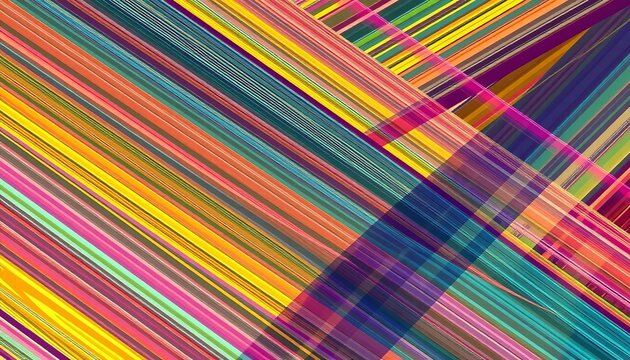 Abstract vector seamless background featuring a dynamic collection of intersecting diagonal stripes,  textile,  style