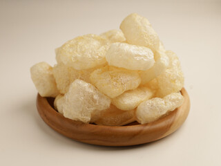 Crackers on white background