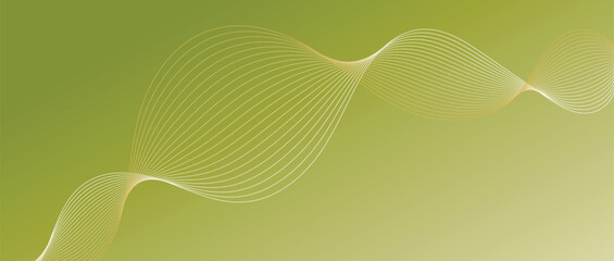 Abstract wave lines in color gradient on minimalist background. Futuristic and dynamic look, perfect for tech, digital, and modern design projects.
