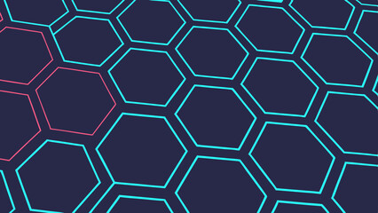 seamless pattern with hexagons