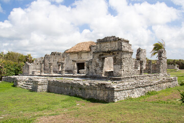 Naklejka premium Archaeological site of Tulum Yucatan Mexico
