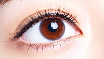 Obraz premium アジアンビューティー(瞳のアップ)