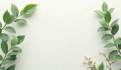 Eucalyptus leaves and copy space. Aroma. Botanical. Nature. Natural. Background material.