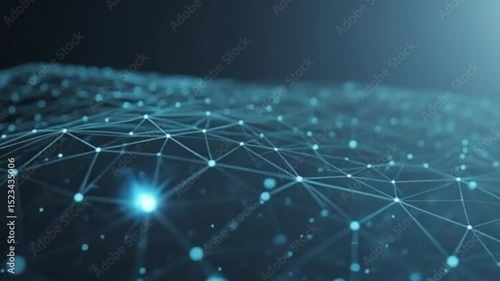 Aufkleber futuristic technology concept of digital network connections abstract background design animation