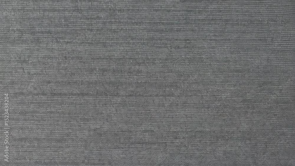 Poster textured gray woven fabric surface with visible grain and interlaced fibers, creating a subtle and n