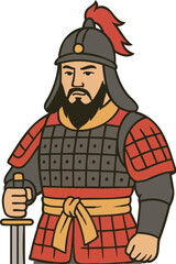 이순신, 장군, 전쟁, 전사, 검, 레드, 전통, 캐릭터, 군인, 무사, 슈퍼히어로