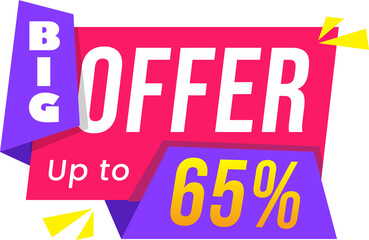 Sale Discount banner and label design