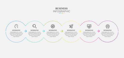 infographic for cryptocurrency concept. vector infographic template with icons and 6 option or steps. included wholesaler, yen, dollar coin, miner, personal security, budgeting, rise, distributed