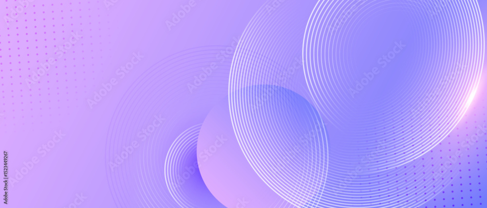 Poster Smooth gradient abstract background with spiral circle lines, technology futuristic template.