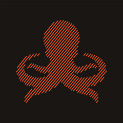 Octopus vector logo design