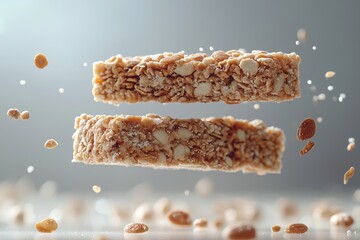 Organic Crunchy Granola Bar. Protein-Packed Healthy Snack for an Active Lifestyle