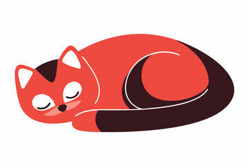 Sleeping cat | Dreaming of catnip and cuddles | cute cat vector | Nap time is the best time 