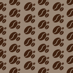 coffee beans background, Seamless Coffee Bean Pattern Background