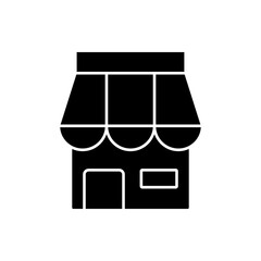 storefront icon, modern vector isolated on white background.