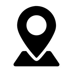 Map Pin Symbol Indicating a Specific Location on a Digital Map Interface
