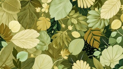 Fototapeta premium Natural Organic Pattern Background for Website Design