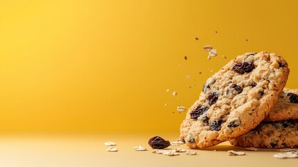 Delicious Bites: A close-up of freshly baked cookies showcases an array of textures against a vibrant background, evoking feelings of comfort, indulgence, and the simple pleasures of life.