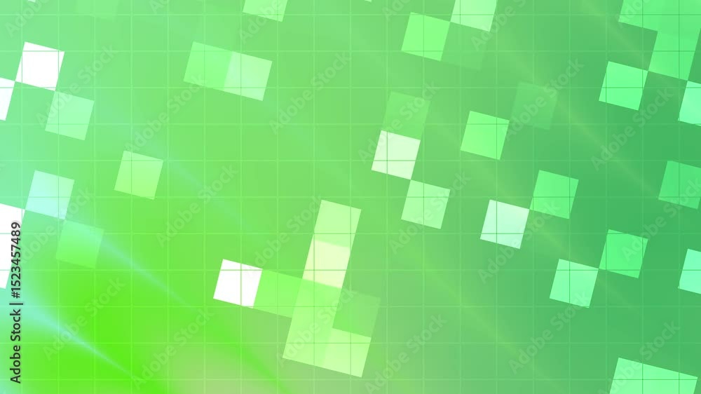Aufkleber dynamic green abstract background with geometric shapes for design