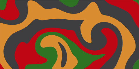 Juneteenth theme with wavy abstract background, freedom day, annual holiday. Perfect for your design project