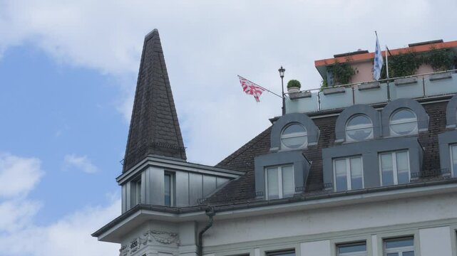 Charming building of Lucerne, Switzerland