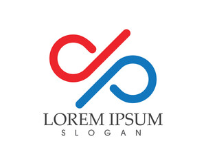 infinity logo and symbol template icons app