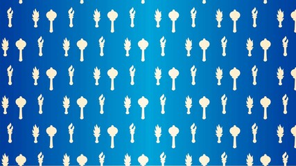 Vector seamless gods protection pattern