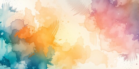 Watercolor Paintbrush Background - Elegant Design for Promotion