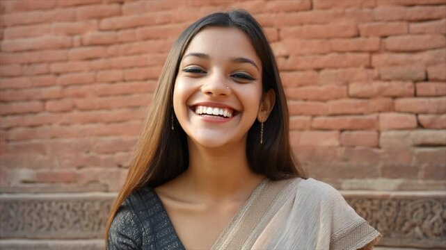 Young Indian girl with saree
