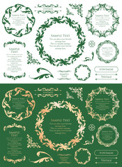 Antique Frame Design Collection: Vintage Decorative Frame Set