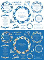 Antique Frame Design Collection: Vintage Decorative Frame Set