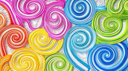 Vibrant swirls of color and texture
