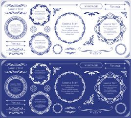 Antique Frame Design Collection: Vintage Decorative Frame Set