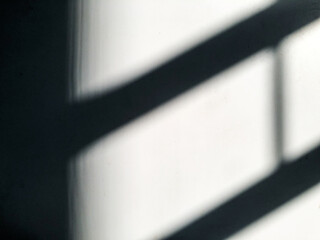 Wall interior background, studio and backdrops show products with shadows, color white and grey. for text insertion and presentation product. Copy, Empty space, reflection. Window.
