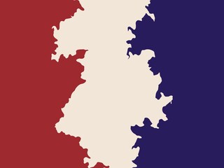 Abstract background featuring a minimalist design with organic shapes in shades of red, beige, and navy blue, perfect for modern and contemporary projects.