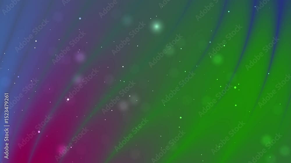 Poster captivating colorful abstract background with dynamic waves and bokeh effects