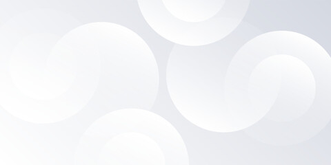 Modern white background with grey circle lines. Digital future technology concept design abstract art modern