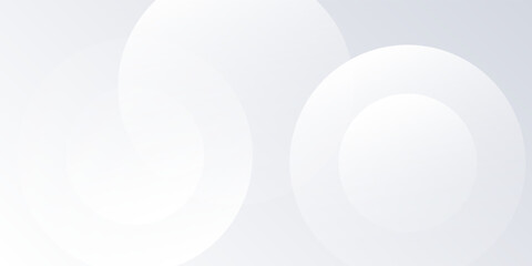 Modern white background with grey circle lines. Digital future technology concept design abstract art