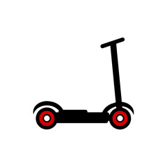 Scooter icon on white background. Vector illustration.
