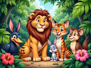 animals in the jungle